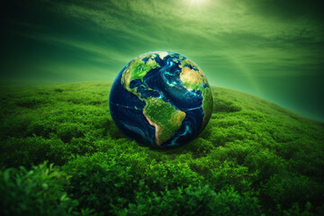 Obraz na płótnie Canvas Green planet - Earth