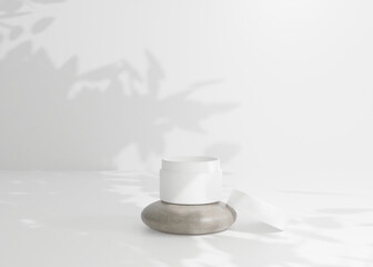 Cosmetic Face Cream Jar Mockup