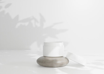 Cosmetic Face Cream Jar Mockup