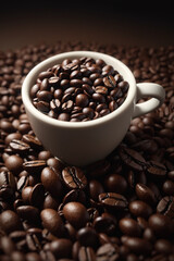 Fototapeta premium Coffe concept with coffee beans