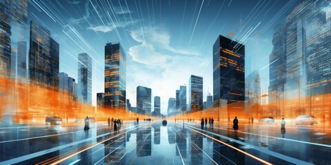 Obraz premium Navigating the Digital Era: The Vital Role of Data in Modern Business Operations