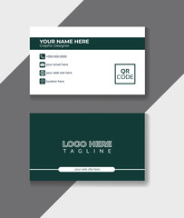 Clean business card design. Vector design.