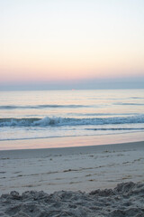 Ocean Waves at Sunrise in Outer Banks Nags Head North Carolina