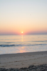 Ocean Waves at Sunrise in Outer Banks Nags Head North Carolina