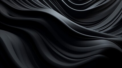 Obraz premium abstract swirling shapes in a dark moody 3D render