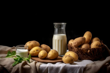 Potato milk, alternative type of milk, non-allergenic, lactose-free product