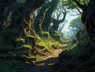 Path through the forest