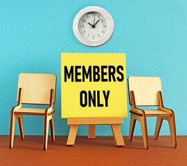 Members only is shown using the text