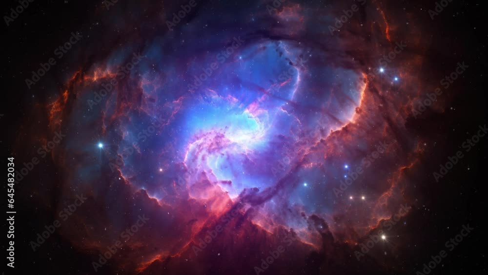 Canvas Prints beautiful nebula and star clusters in deep space