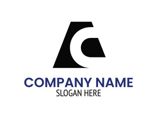 ca modern letter business logo