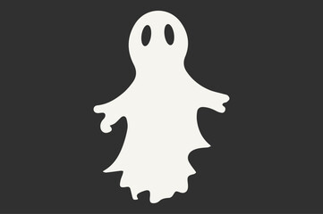 Silhouette of a halloween Ghost 