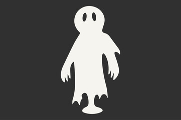 Silhouette of a halloween Ghost 