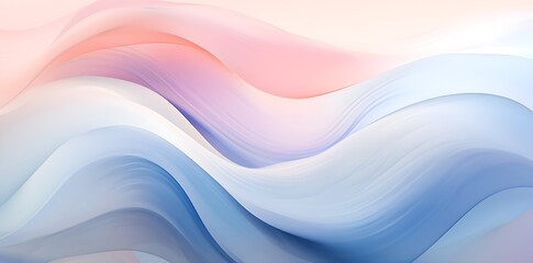 Fototapeta premium Pastel Breeze: Minimalistic Abstract of Light Blue and Pink, Shimmering Through Gentle Shades, Background in pastel gentle shades