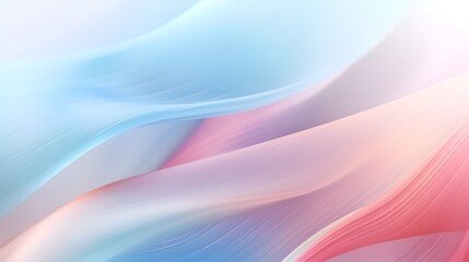 Pastel Breeze: Minimalistic Abstract of Light Blue and Pink, Shimmering Through Gentle Shades, Background in pastel gentle shades