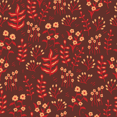 Seamless floral pattern.Can be printed on any material: package, merch, fabric, home.
