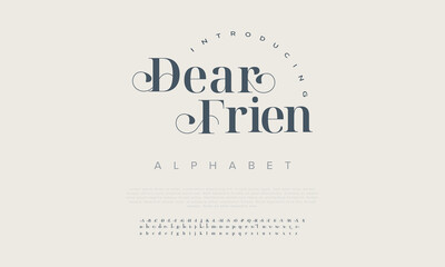 Vintage  font with dirty noise texture. Old letters on rusted background. - Vector - obrazy, fototapety, plakaty