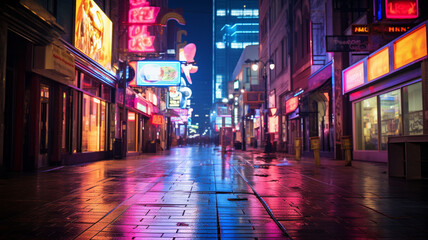 Obraz premium street in night