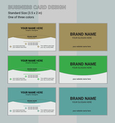 Professional & simple business card design template. 