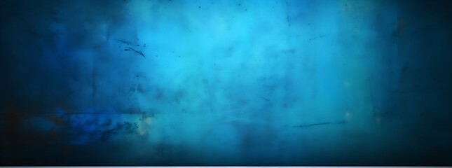 Fototapeta premium Minimalistic Abstract: Spotlight on Dark Blue Wall for Product Presentation, Background