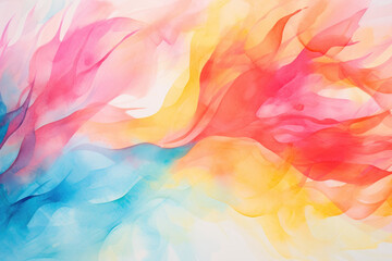 Abstract watercolor strokes creating a vibrant and artistic background