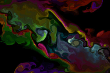 A colorful background with bubbles