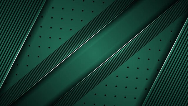 Bright futuristic motion dark green texture animated 3d abstract background