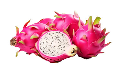 dragon fruit isolated on white background