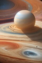 Cosmic Majesty Photorealistic Ringed Planet by Generative AI




