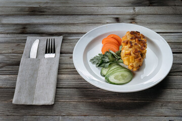 Cotelettes de poulet Pojarski - Chopped chicken cutlets.traditional Russian recipe. 45 view