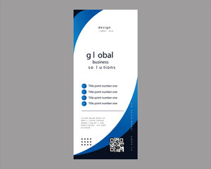 Coffee Shop rollup or X banner design template