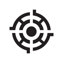 target accuracy icon logo vector design template