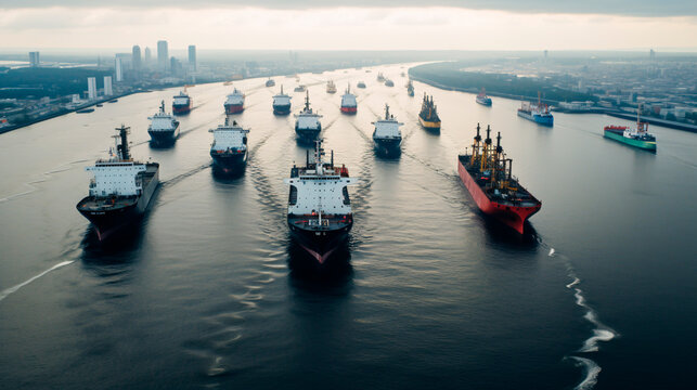 Dozens of Russian ships transport oil and minerals across the sea. The concept of EU sanctions 