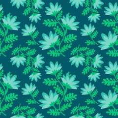 Floral summer seamless flower pattern for fabrics and linens and wrapping paper and kids clothes print and fashion