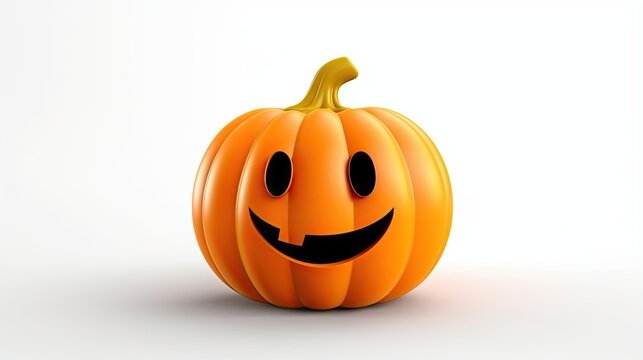 3d rendered Halloween pumpkin isolated