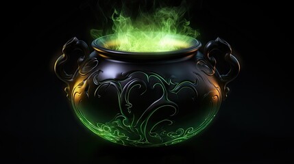 Witches Cauldron and Potion Recipes halloween background
