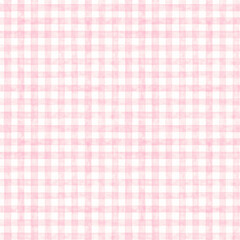 Red checked watercolor pattern. Fabric background.