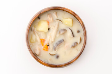 キノコたっぷりクリームシチュー