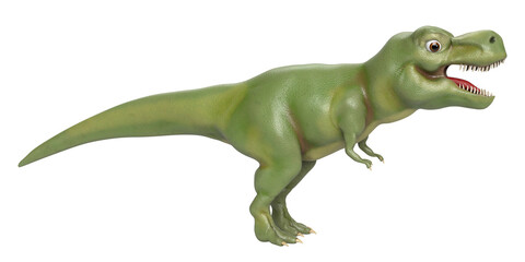 tyrannosaurus rex dinosaur isolated - 645507606