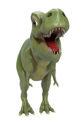 tyrannosaurus rex dinosaur isolated - 645508612