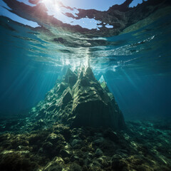 Obraz premium Iceberg. iceberg in sea nature white ice snow water 