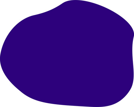 Dark violet abstract simple oblong shape png