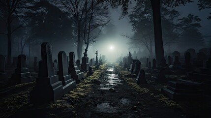 Haunted Cemetery Scenes