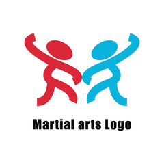 Silat Fighting Sports Martial Arts Logo.