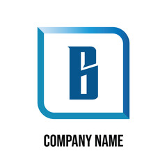 Fototapeta premium Initial Letter Logos B Vector Design Graphic