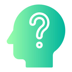 confusion gradient icon