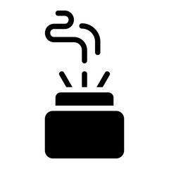 aromatherapy glyph icon
