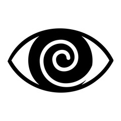 hypnosis glyph icon
