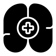 brain glyph icon