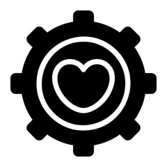 gear glyph icon