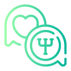 psychologist gradient icon